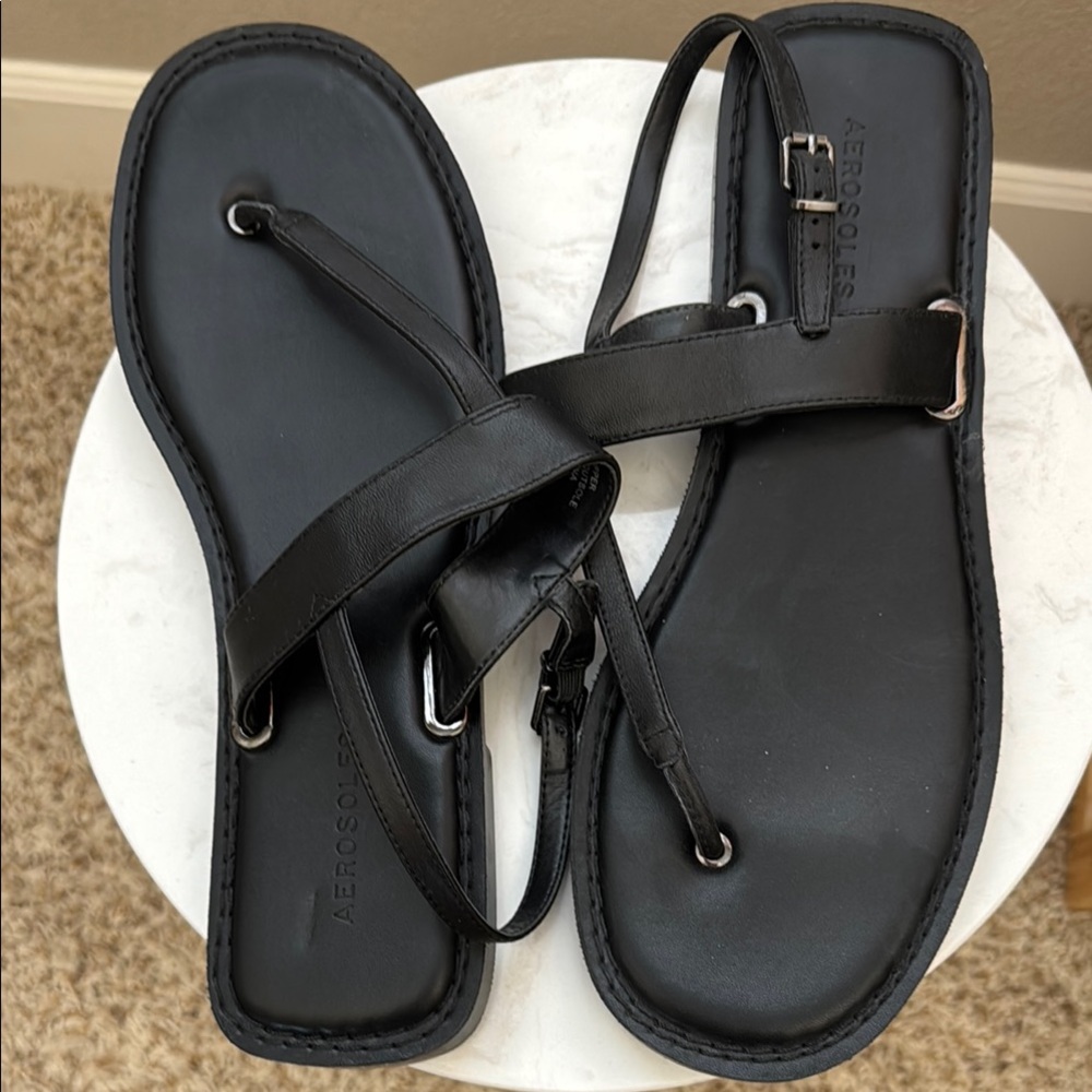 AEROSOLES Black Sandals